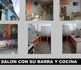 VENDO!! LOCAL GRANDE CON PISCINA,CUARTOS,SALON,PREPARADO PARA NEGOCIO. 53444434