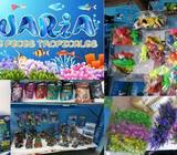 AQUARIA - Plantas artificiales de variados y vivos colores de 10, 20, 30 y 50cm